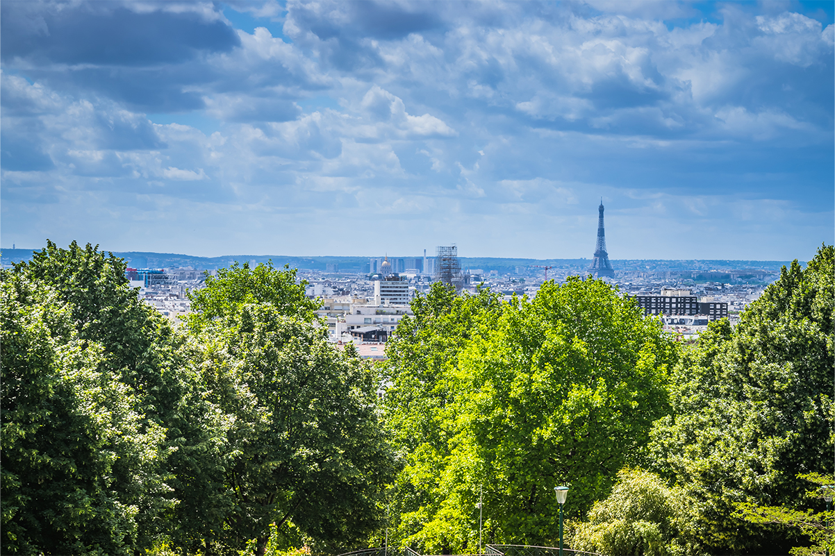 Paris, vue sur la tour Eiffel